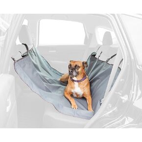IRIS USA Large Dog Car Seat Hammock Cover, Water-Resistant and Easy Install Fits Standard Size Car Backseat Cover and Protects Against Dirt and Animal Hair for Pet Dog Cat, Beige