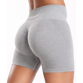 Workout Shorts Women Scrunch Butt Gym Shorts Seamless High Waist Tummy Control Yoga Biker Athletic Shorts