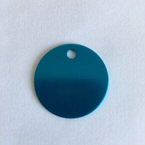 Colorful Round Anodized Aluminum Stamping Blanks Discs 25mm (Pack of 10) (Black)