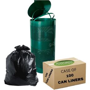 Heavy-Duty Dog Waste Can Liners - Case of 100 Bags