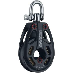 HARKEN Premium Sailing 57mm HL Black Magic Air Low Load Boat Block, 57mm, Part 3226