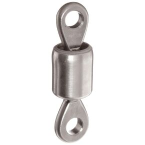 RONSTAN RF78 Grade Stainless Steel 316 Ball Bearing Barrel Style Eye and Eye Swivel, 1-15/16" Length, 5/16" Pin Diameter