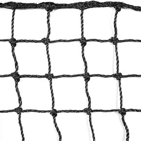 Aoneky Black Twisted Knotted Soccer Backstop Net