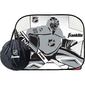 Franklin Sports Portable Hockey Goal - Pop Up Folding Goal - 2 in 1 Set!