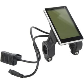 شاشة LCD للدراجة الكهربائية M5 E سكوتر متر الشاشة، 6 دبابيس دراجة كهربائية لوحة موصل مقاوم للماء، E سكوتر المقود شاشة عرض لمقبض 31.8 و 22.2 مم مادة ABS in Saudi Arabia