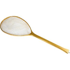 Premium Long Handle Hardwood Fishing Landing Net for Boats, Canoes, Rafts, 40" Overall