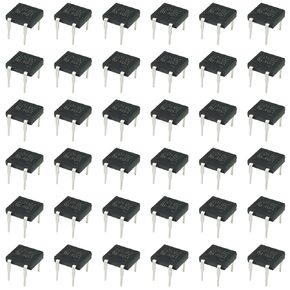 30PCS Inline Rectifier Bridge Stack DB107 1A 1000V Electronic Silicon Diode Single Phase Glass Passivated Bridge Rectifier for Printed Circuit Boards