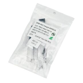 10 Value 100pcs SMD Rectifier Bridge Assorted Kit Assortment(MB6S,MB6F,MB10S,MB10F,MB110S,ABS10,ABS210,DB107S,DB157S,DB207S)