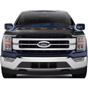 Auto Ventshade [AVS] Aeroskin Lightshield Pro Hood Protector | Fits 2021 - 2024 Ford F-150 (Excludes Tremor/Raptor)- Black | 953196