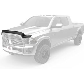 EGR 302855 Superguard Hood Guard Bug Shield, Matte Black Finish, Compatible with Select 10-19 Ram 2500 and 11-19 Ram 3500 Models
