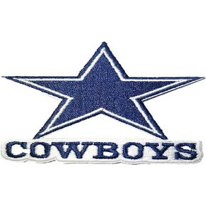 Siam Accs Rugby Fans Dallas Logo Patch Embroidery American Football Fan Favorite Team Iron On Sew On Embroidered Patch for Clothing Backpacks Jeans Motorcycle Sew On Custom Jackets Hats Tactical Bags