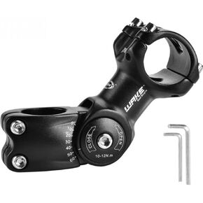 CYSKY Adjustable Bike Stem 31.8 90mm/110mm/130mm 0-60 Degree Adjustable MTB Stem Bike Handlebar Stem Riser for Mountain Bike, Road Bicycle, MTB, BMX, Cycling