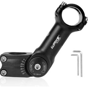 CYSKY Adjustable Bike Stem 31.8 90mm/110mm/130mm 0-60 Degree Adjustable MTB Stem Bike Handlebar Stem Riser for Mountain Bike, Road Bicycle, MTB, BMX, Cycling