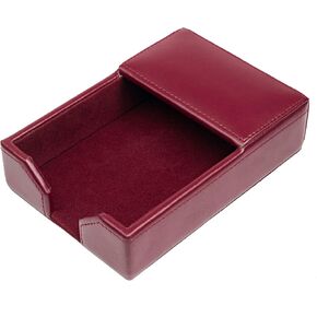 Dacasso A5209 Memo Holder, 7 x 4.75 x 1.75, Burgundy