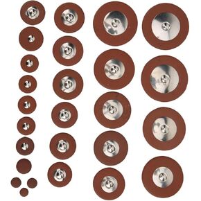26PCS Saxophone Leather Pads, Multi Size Sax Leather Pads Replacement Part forAlto Saxophon Accessory Performance Accessory