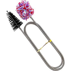 Vaguelly Double-end Swab Tube Neck for Saxophone Cleaner Mouth Instrument Wind Maintenance Pad Clarinet Alto Sax Brush Flexible Saver Flare Multipurpose Trumpet Accessory Tenor Cleaning