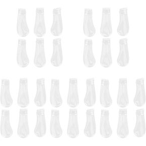 24 pcs Piano Grand Case Accessories Supplies Coversplastic Upright for Pedals Pad Plastic Protectors Musical Foot Keyboard Transparent Instrument Cases Cleaning Accessories