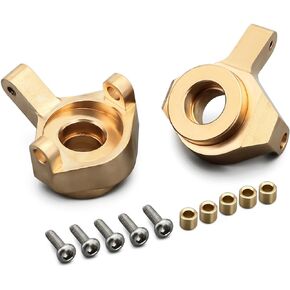 INJORA Brass Steering Knuckles RC Counterweights for 1/24 RC Crawler Axial SCX24 AXI90081 Upgrades Parts