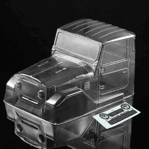 هيكل شفاف لسيارة زاحفة RC 1/10، 1965 Toyota FJ40 Truck Cab PC هيكل شفاف مناسب لـ 1/10 RC Crawler Axial SCX10 TRX4 YIKONG 4102 RGT 86100 Redcat GEN8 DIY in Kuwait