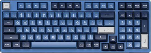 Akko Mechanical Gaming Keyboard, 3098B Hot-swappable RGB Mechanical Keyboard Ocean Star with 2.4G Wireless/Bluetooth/Wired Connectivity for Mac/Win with ASA Profile PBT Keycaps in Saudi Arabia