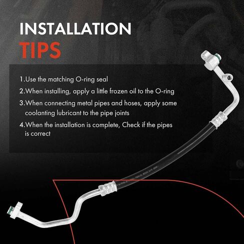 A-Premium A/C Discharge Line Hose Assembly Compatible with 2000-2004 Subaru Outback Legacy H4 2.5L, Compressor to Condenser in Saudi Arabia