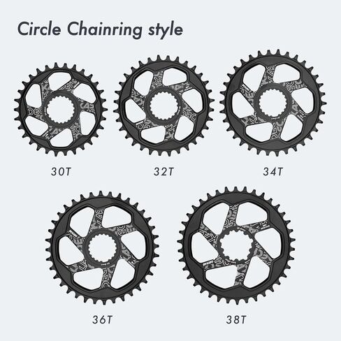 DJC Direct Mount Chainring Round Oval for Shimano M6100 M7100 M8100 M8130 M9100 M9120 MT900 XTR SLX in Saudi Arabia