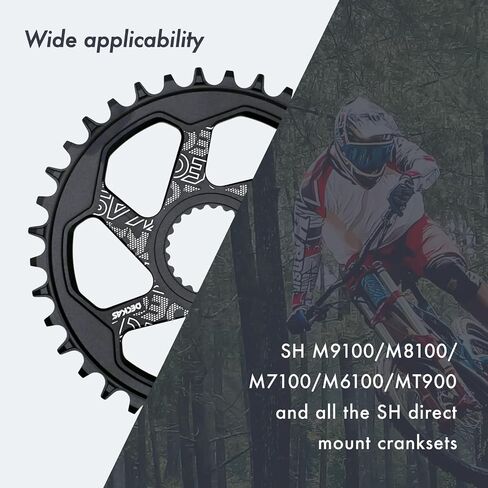 DJC Direct Mount Chainring Round Oval for Shimano M6100 M7100 M8100 M8130 M9100 M9120 MT900 XTR SLX in Saudi Arabia