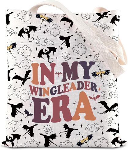 حقيبة يد من ENSIANTH In My Wingleader Era هدية لمحبي التنانين هدية لراكب التنين حقيبة يد للقارئ الرومانسي الداكن هدية حقيبة يد لمحبي التنين in Saudi Arabia
