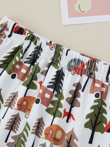 BULINGNA 2Pcs Baby Boy Summer Outfit Short Sleeve T-shirt Tops Long Pants Happy Camper Clothes in Saudi Arabia