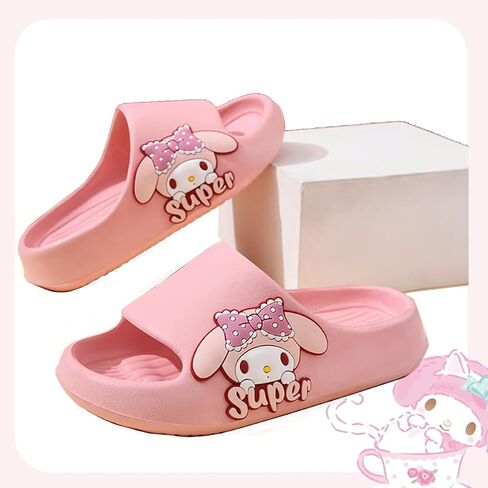 Soft Cloud Slides for Kids Open Toe Shower Slippers Comfy Lightweight Sandals Toddler Boys Girls Children Bathroom Pool Summer Beach Non-Slip Shoes White in Saudi Arabia