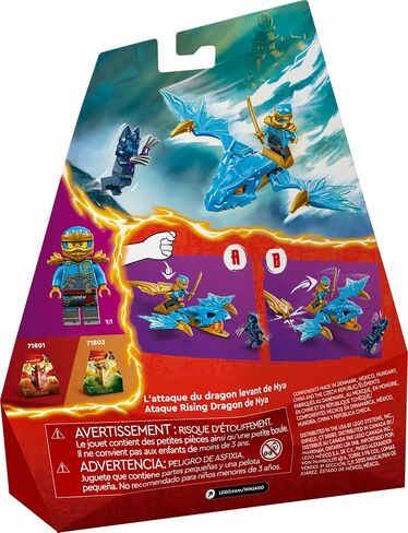 لعبة LEGO NINJAGO NYA's Rising Dragon Strike، مجموعة لعب شخصية النينجا مع شخصية NYA المصغرة، مجموعة معركة النينجا للأطفال، فكرة هدية للأولاد والبنات من عمر 6 سنوات فما فوق، 71802 in Saudi Arabia