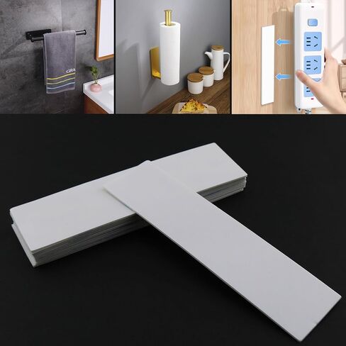 10PCS 15CM/5.9Inch Rectangular Cut Out Replacement Self Adhesive Strip White Double Sided Foam Adhesive Suitable for Fixing Wood Metal Glass and Paper in Saudi Arabia