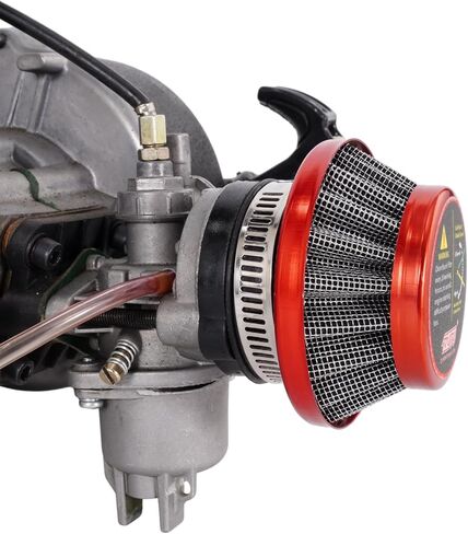 44mm Motorcycle Air Filter For 2 Stroke Dirt Bike 43cc 47cc 49cc 150cc 200cc 250cc GY6 Engines Mini Motor ATV Scooter Go Kart Quad Moped Baja,Universal Mini Bike Filter Red (black) in Saudi Arabia