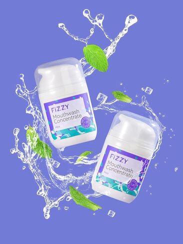 غسول الفم المركز بحجم مناسب للسفر | 20x مركز، يساوي 32 أونصة سائلة و70 استخدامًا | خالي من الكحول والفلورايد، للأطفال والكبار | إكسيليتول، زيت جوز الهند وزيت شجرة الشاي، الصبار | نعناع in Kuwait