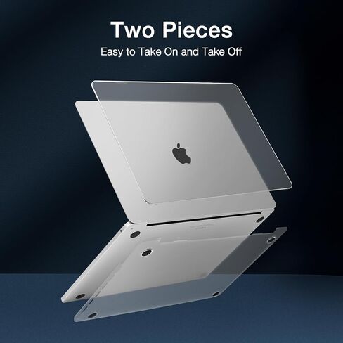 MOSISO Compatible with MacBook Pro 13 inch Case M2 2024-2016 A2338 M1 A2251 A2289 A2159 A1989 A1708 A1706, Ultra-Thin Natural Original Color Case Plastic Hard Shell&Keyboard Cover, Midnight Blue in Saudi Arabia