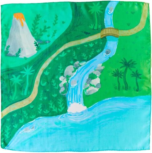 Sarah's Silks Mini Playmap | Jungle | 21" x 21" Silk in Kuwait