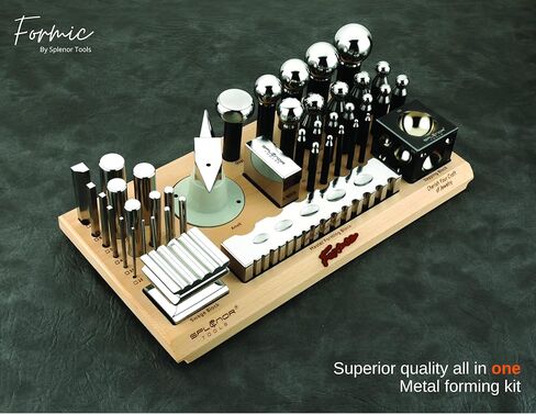 مجموعة تشكيل معدنية الكل في واحد من الفورميك لصنع المجوهرات متعددة الأغراض مع مجموعة ثقب التثقيب، وكتلة القبة، وكتلة المقعد، ومجموعة السندان والتأرجح مع كتلة in Kuwait