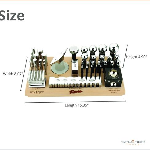 مجموعة تشكيل معدنية الكل في واحد من الفورميك لصنع المجوهرات متعددة الأغراض مع مجموعة ثقب التثقيب، وكتلة القبة، وكتلة المقعد، ومجموعة السندان والتأرجح مع كتلة in Kuwait