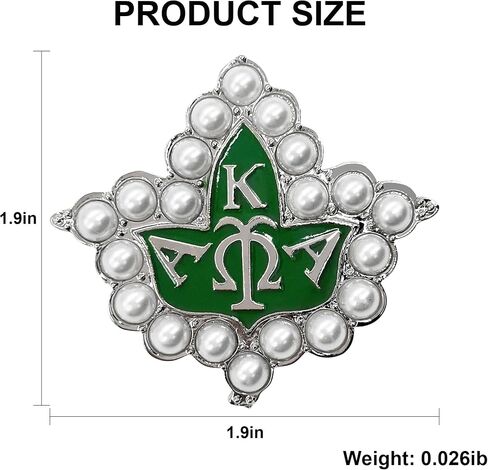 AKA Sorority Gifts Brooch Pin Sorority Women Paraphernalia Pearl Brooch Pin Graduation Girl Gift in Saudi Arabia