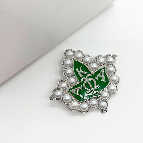 AKA Sorority Gifts Brooch Pin Sorority Women Paraphernalia Pearl Brooch Pin Graduation Girl Gift in Saudi Arabia