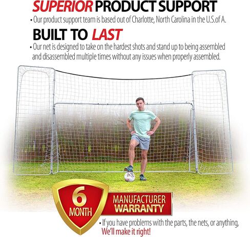 3 in 1 Soccer Goal, Backstop, Target | 12x6 Soccer Goal with Soccer Backstop and Target for Backyard in Kuwait