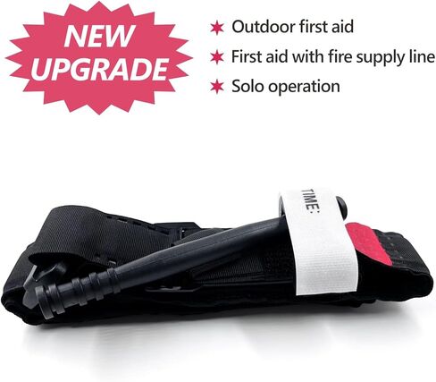 Tourniquet,Tourniquet Kit for Turnicate Military,Emergency First Aid Rapid One Hand Operation Hemostasis Medical Tourniquetes for Outdoor Hiking Adventure Training (10 Pack Orange) in Kuwait