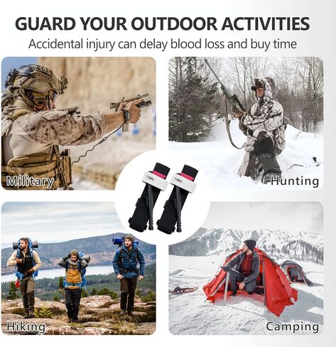 Tourniquet,Tourniquet Kit for Turnicate Military,Emergency First Aid Rapid One Hand Operation Hemostasis Medical Tourniquetes for Outdoor Hiking Adventure Training (10 Pack Orange) in Kuwait