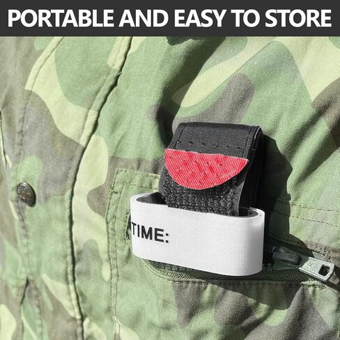 Tourniquet,Tourniquet Kit for Turnicate Military,Emergency First Aid Rapid One Hand Operation Hemostasis Medical Tourniquetes for Outdoor Hiking Adventure Training (10 Pack Orange) in Kuwait