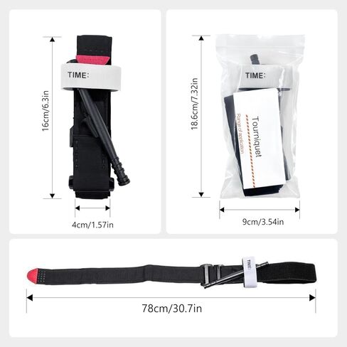 Tourniquet,Tourniquet Kit for Turnicate Military,Emergency First Aid Rapid One Hand Operation Hemostasis Medical Tourniquetes for Outdoor Hiking Adventure Training (10 Pack Orange) in Kuwait