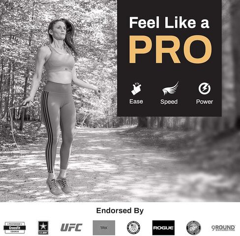 Buddy Lee Jump Ropes Rope Master Original Ball Bearing Jump Rope, 9" HD Plastic Handles. Perfect Jump Rope for Fitness, CrossFit Gym, Endurance Jumping, Cross Overs, Extreme Jumping in Kuwait