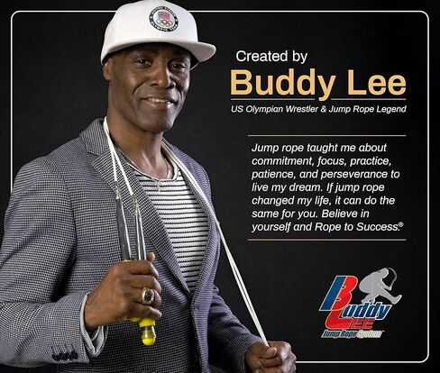 Buddy Lee Jump Ropes Rope Master Original Ball Bearing Jump Rope, 9" HD Plastic Handles. Perfect Jump Rope for Fitness, CrossFit Gym, Endurance Jumping, Cross Overs, Extreme Jumping in Kuwait