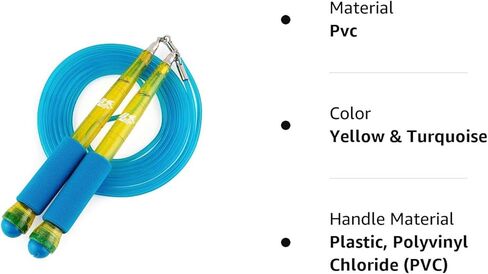 Buddy Lee Jump Ropes Rope Master Original Ball Bearing Jump Rope, 9" HD Plastic Handles. Perfect Jump Rope for Fitness, CrossFit Gym, Endurance Jumping, Cross Overs, Extreme Jumping in Kuwait