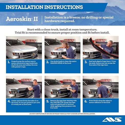 Auto Ventshade [AVS] Aeroskin II Hood Protector | 2004 - 2015 Nissan Titan, Armada, Low Profile - Textured Black, 1 pc. | 436048 in Saudi Arabia