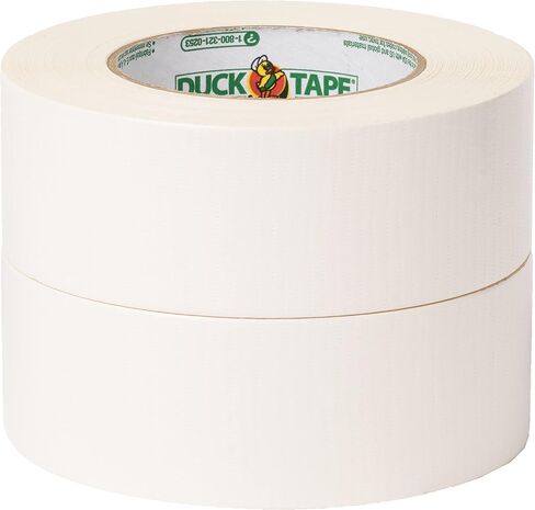 شريط لاصق بقوة قصوى من Duck Brand، أبيض، عبوة لفة واحدة، 1.88 بوصة × 35 ياردة، 240866 in Saudi Arabia